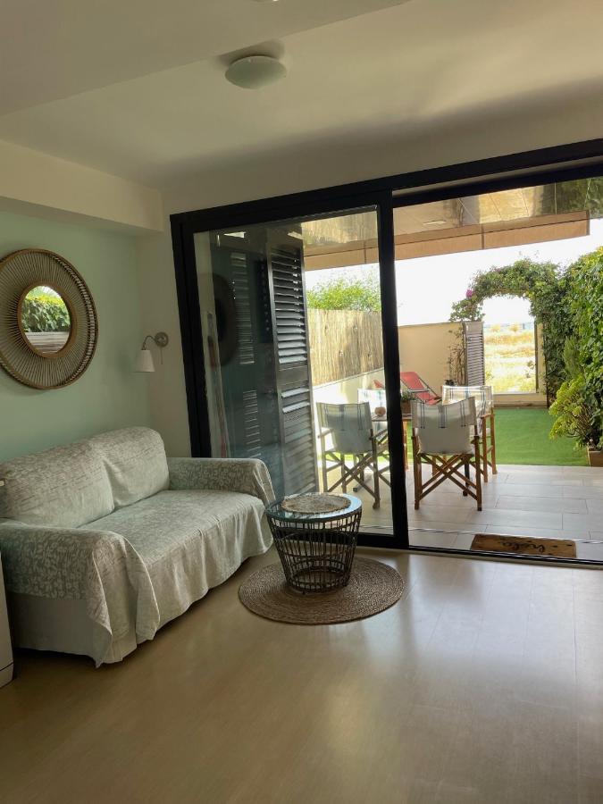 Beach Flat With Garden Castelldefels Esterno foto